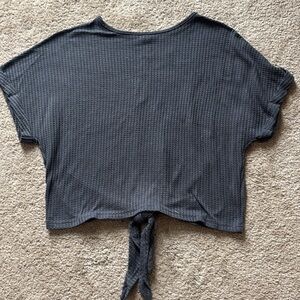 Blue grey short sleeve top